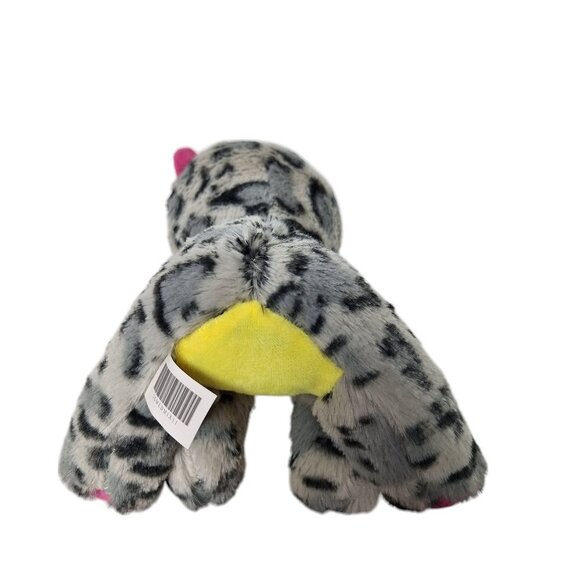 A&A Global Industries Gray Leopard Cheetah Cat Plush Stuffed Animal 8.5" - Picture 5 of 6